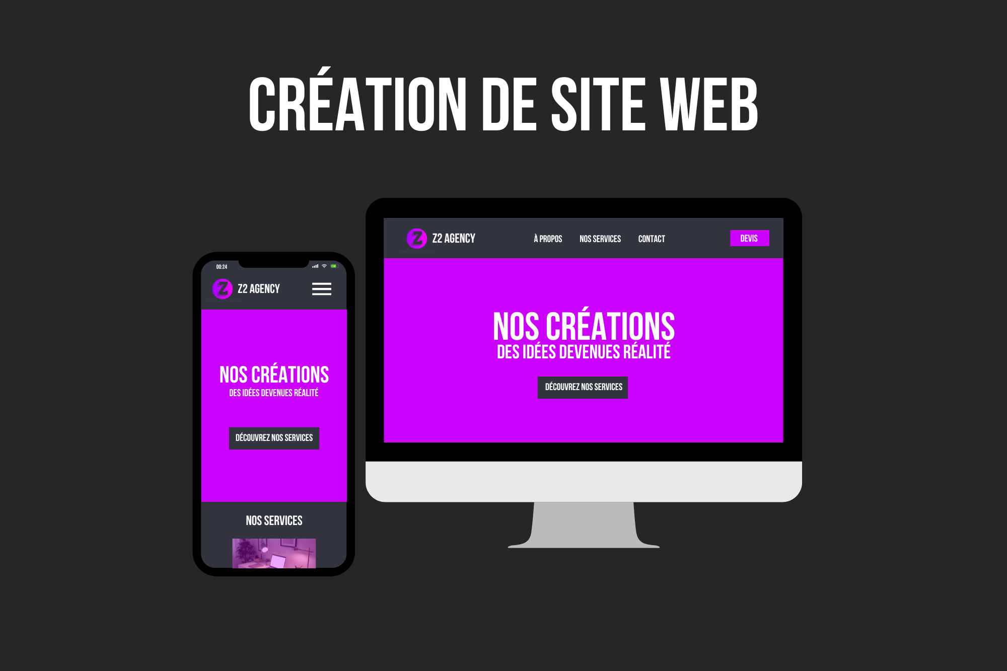 Illustration service création de site web